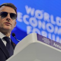 Emanuel Makron na Svetskom ekonomskom forumu u Davosu