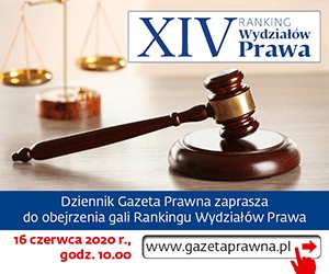 XIV Ranking Wydziałów Prawa