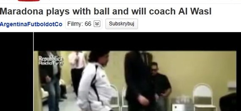 Maradona nie zapomniał, jak się gra w piłkę. Zobacz wideo