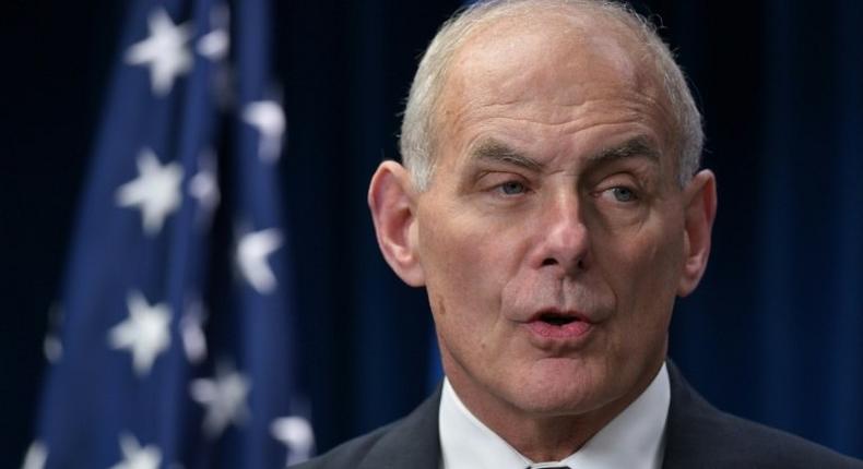 US Homeland Security chief John Kelly said entries by inadmissible persons were down 40 percent showing comprehensive immigration enforcement can make an impact