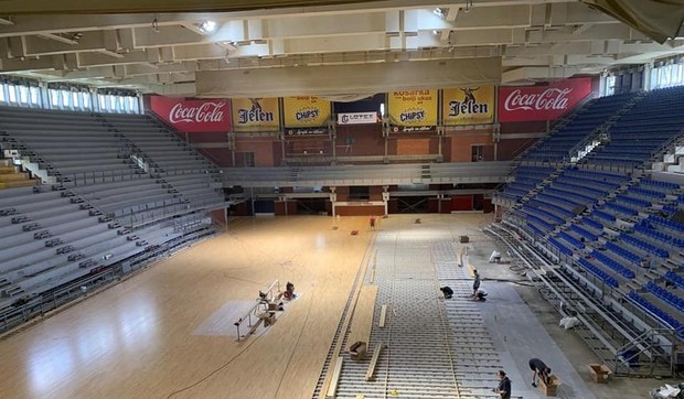 Radovi u dvorani "Aleksandar Nikolić"