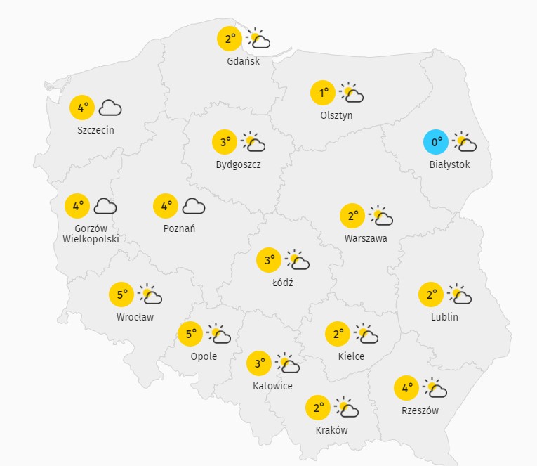 Pogoda na wtorek 15.12