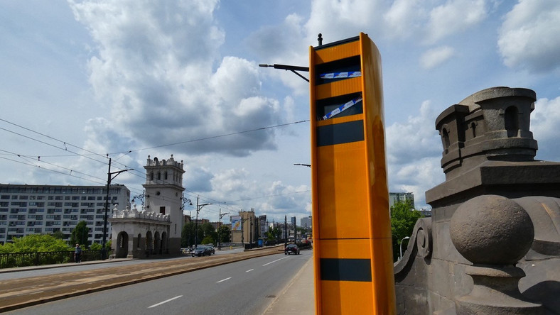 Fotoradar na moście Poniatowskiego
