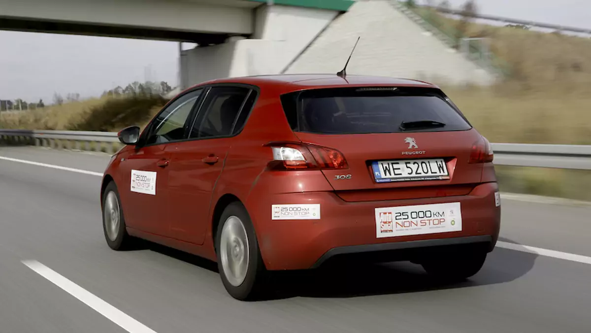 Peugeot 308: test 25 tys. km non stop