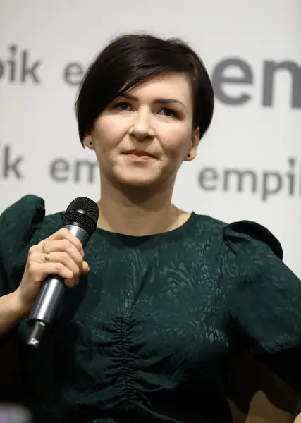 Katarzyna Łaska / Fot. Piotr Molecki/East News. Warszawa, 30.11.2019. Premiera płyty z muzyka do filmu &quot;Kraina lodu 2&quot;