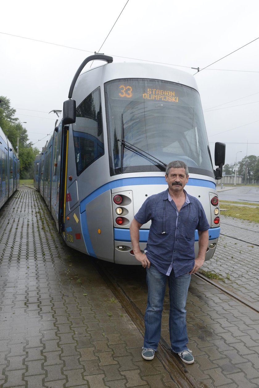 Ryszard Rudnicki (65 l.), motorniczy z 40 - letnim doświadczeniem