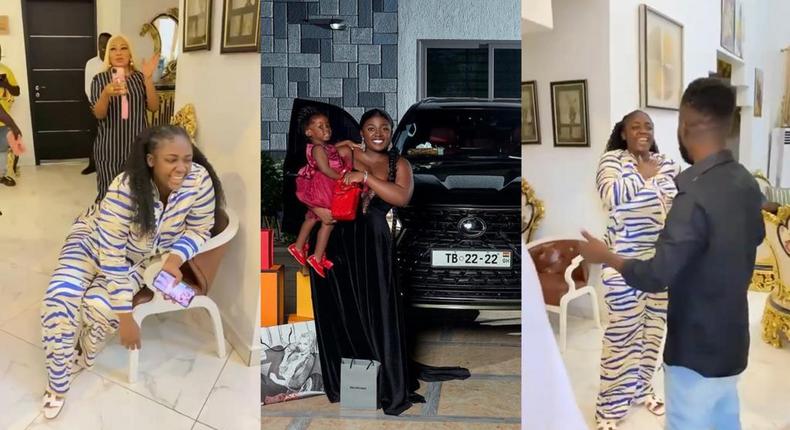 Tracey Boakye gets birthday surprise from Akwaboah, Diamond Appiah and more (WATCH)