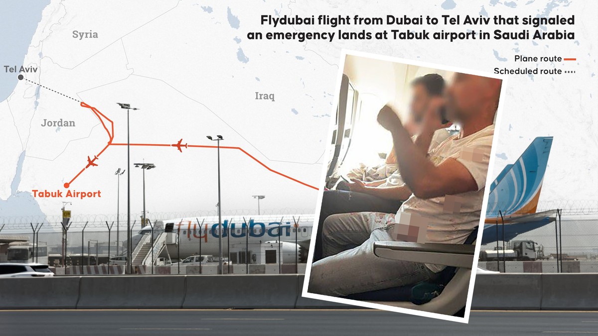 Flajdubai flight with 150+ Israelis lands in Saudi Arabia after hijack attempt