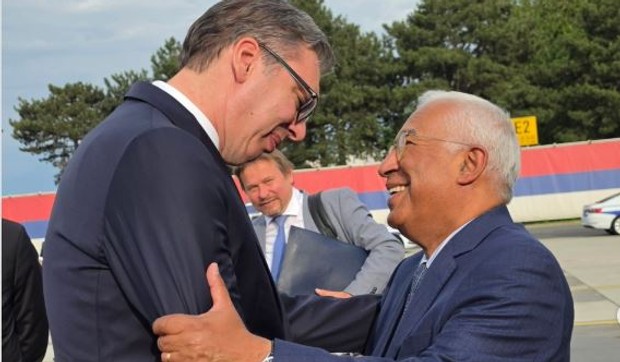 Predsednik Srbije Aleksandar Vučić dočekao predsednika Evropskog saveta