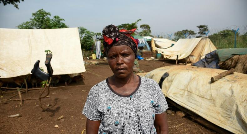 Immaculate Nyakato, 65, fled her home in Ituri, eastern DR Congo in fear of violence from another ethnic group