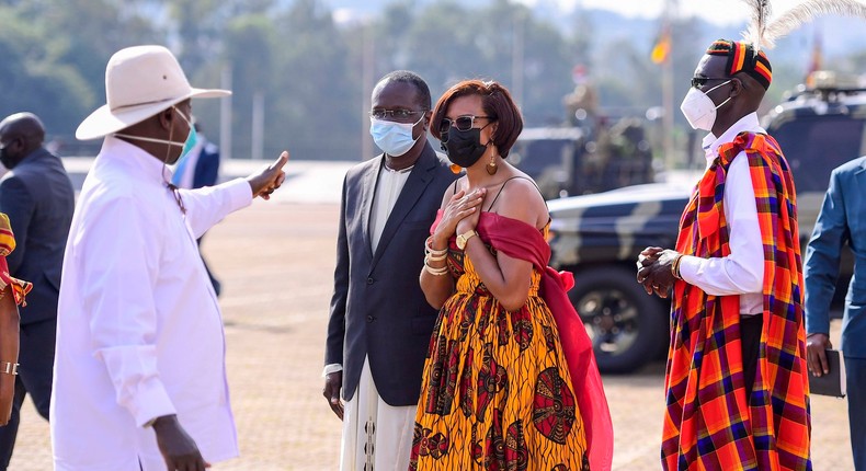 Museveni arrives at Kololo Independence Grounds