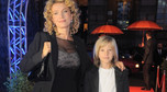 Joanna Trzepiecińska z synem na premierze "Deszczowej piosenki"