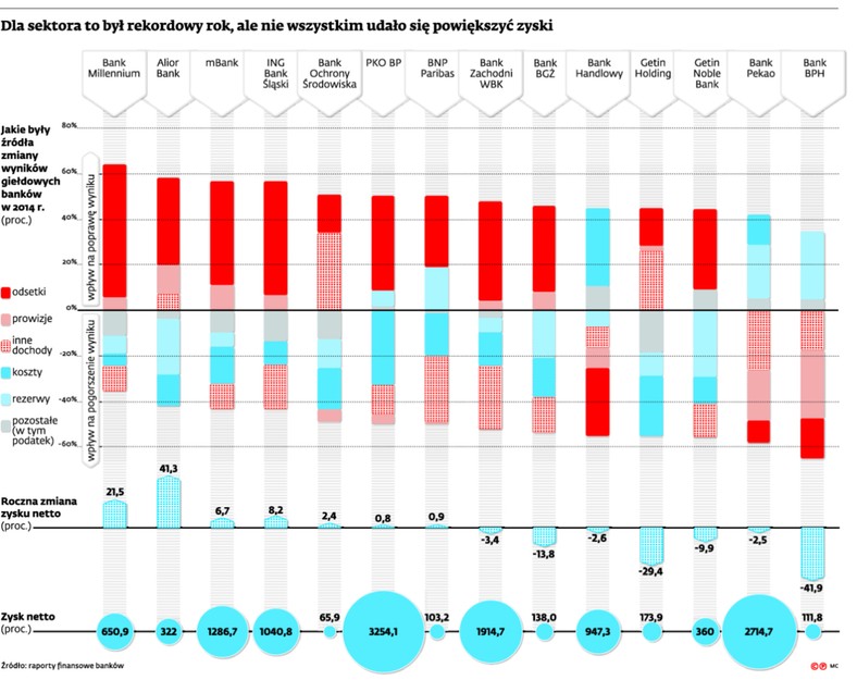 Dla sektora to był rekordowy rok, ale nie wszystkim udało się powiększać zyski