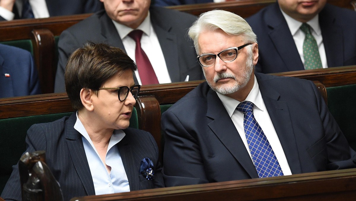 Beata Szydło Witold Waszczykowski Sejm polityka Prawo i Sprawiedliwość PiS