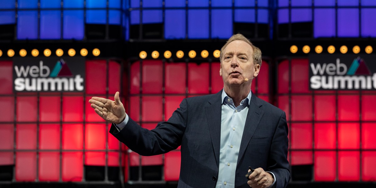 Prezes Microsoft Brad Smith.