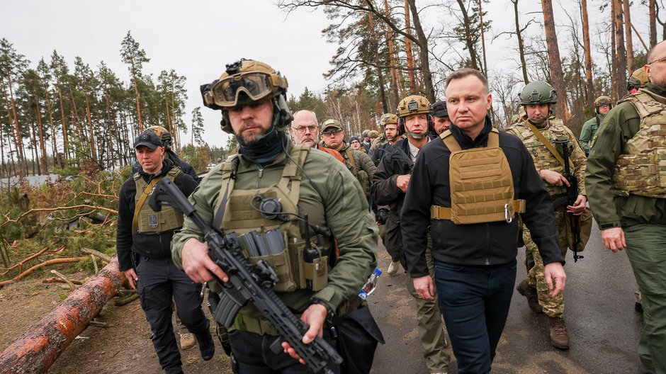 Prezydent Andrzej Duda w Ukrainie. 13.04.2022 r.