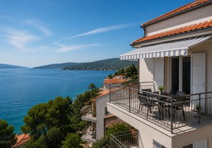 Apartman na moru - ilustracija