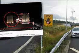 Przez 24 km ostrzegał kierowców "długimi", bo jechał TIR-em pod prąd [WIDEO]