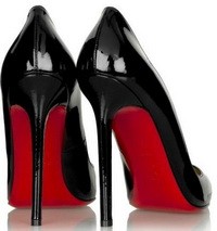 Louboutin Kate Patent Leather Louboutin Femme CompensÃ© Pert Nyert