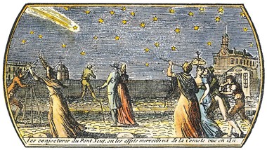 kometa wypuszcza dżety i ucieka