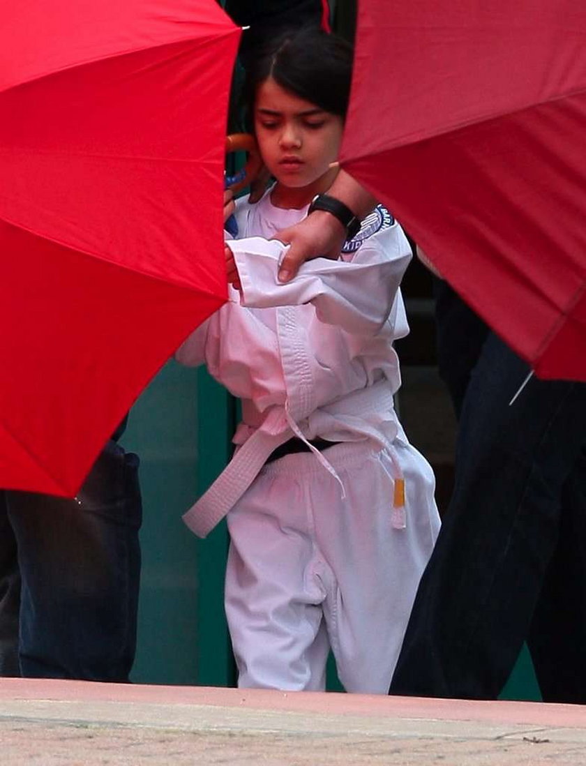 Dzieci Jacksona ćwiczą karate