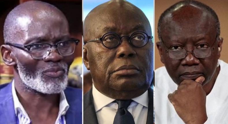 Gabby Asare Otchere-Darko, President Nana Addo Dankwa Akufo-Addo and Ken-Ofori-Atta