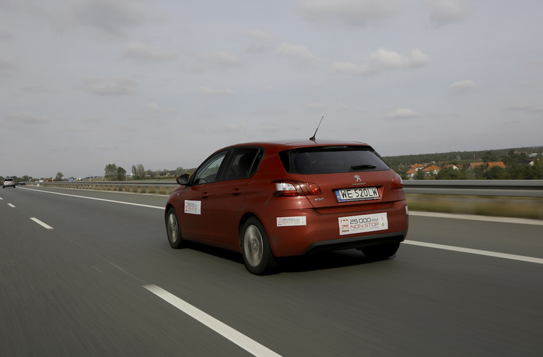 Peugeot 308: test 25 tys. km non stop