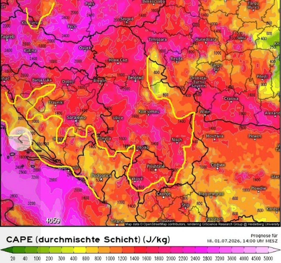 Veoma visoke CAPE vrednosti za danas