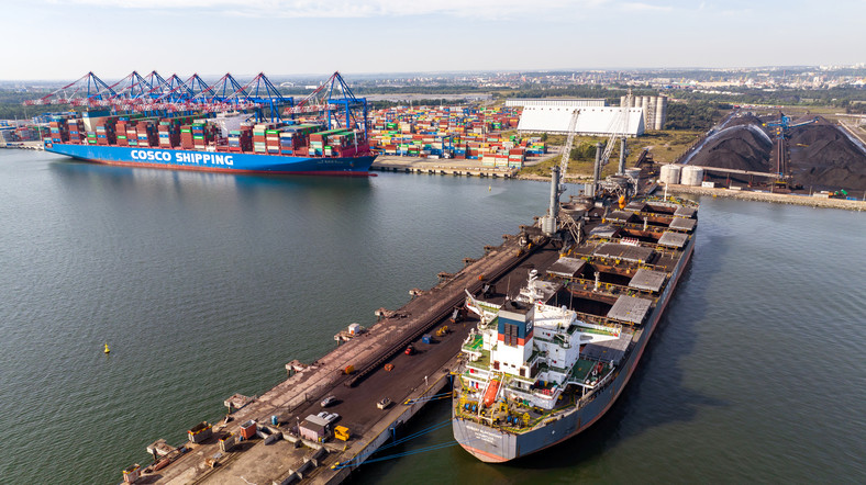 Terminal ładunków masowych suchych oraz drugie nabrzeże portu kontenerowego, autor: Tomasz Dresler