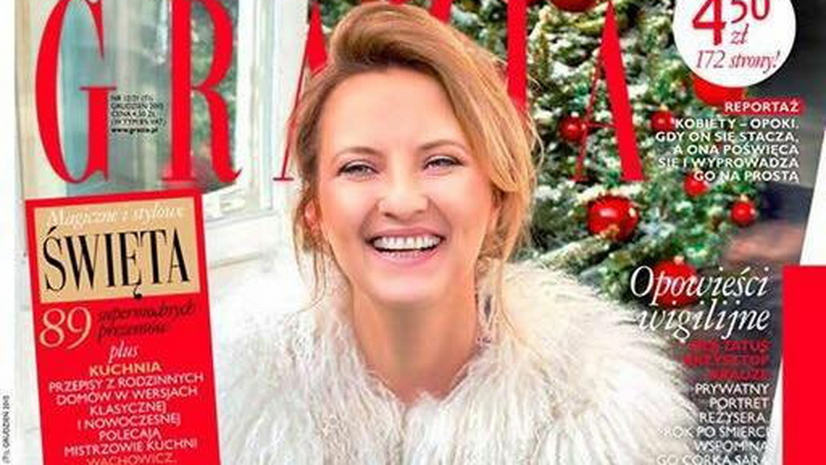 Ukazało się właśnie świąteczne wydanie magazynu "Grazia". Na okładce widać jedną z lepszych polskich aktorek. Trudno jednak ją rozpoznać, bo uzdolniony grafik komputerowy zmienił ją nie do poznania. O kogo chodzi?