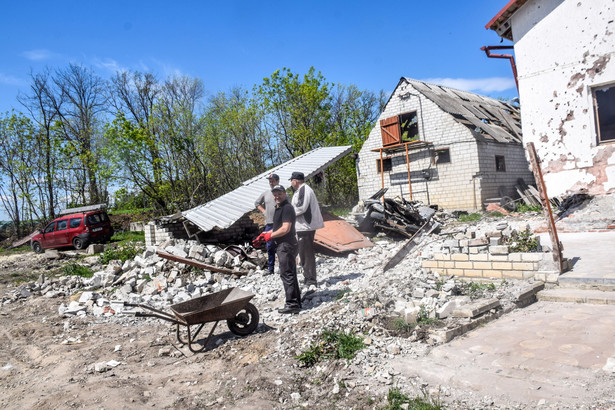 Zniszczenia w rejonie Charkowa