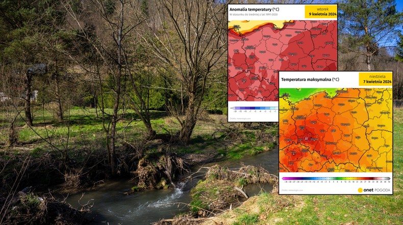 Gigantyczne ocieplenie jest już pewne. Będzie niemal 30 st. C! (mapy: meteologix.com)