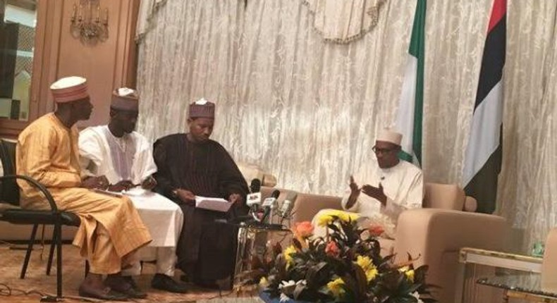 President Muhammadu Buhari grants first anniversary interview to journalists in Abuja