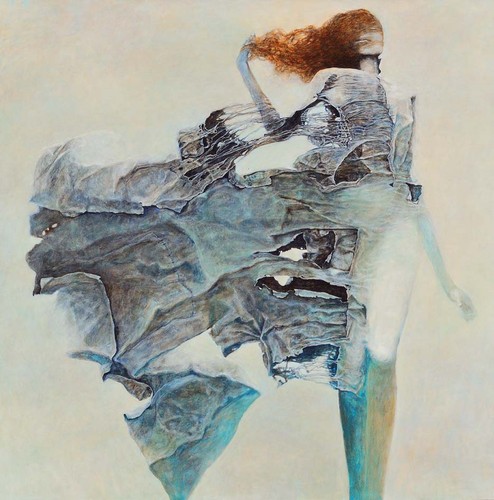 RŁ, 2002, akryl, 98 x 98 cm