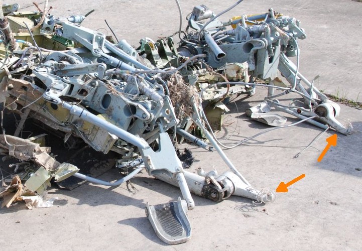 Połamane sterownice tupolewa