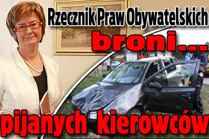 SKANDAL Rzecznik broni pijanych kierowców!