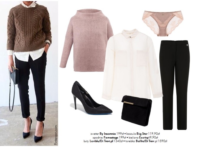 STYLIZACJE z białą koszulą