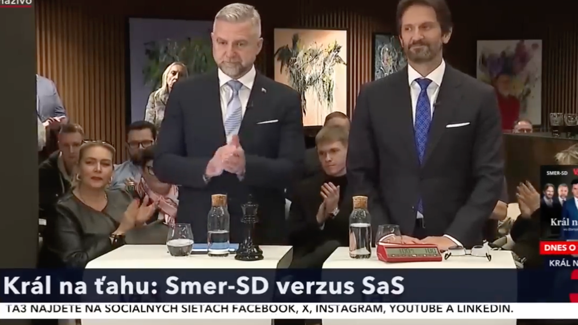 Smer v relácii Kráľ na ťahu 29. novembra 2025.