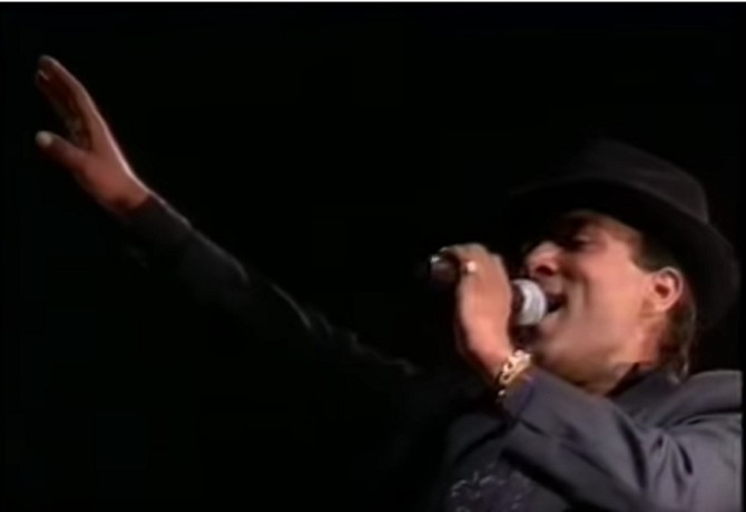 Džej Ramadanovski na koncertu na Tašmajdanu 1991. godine