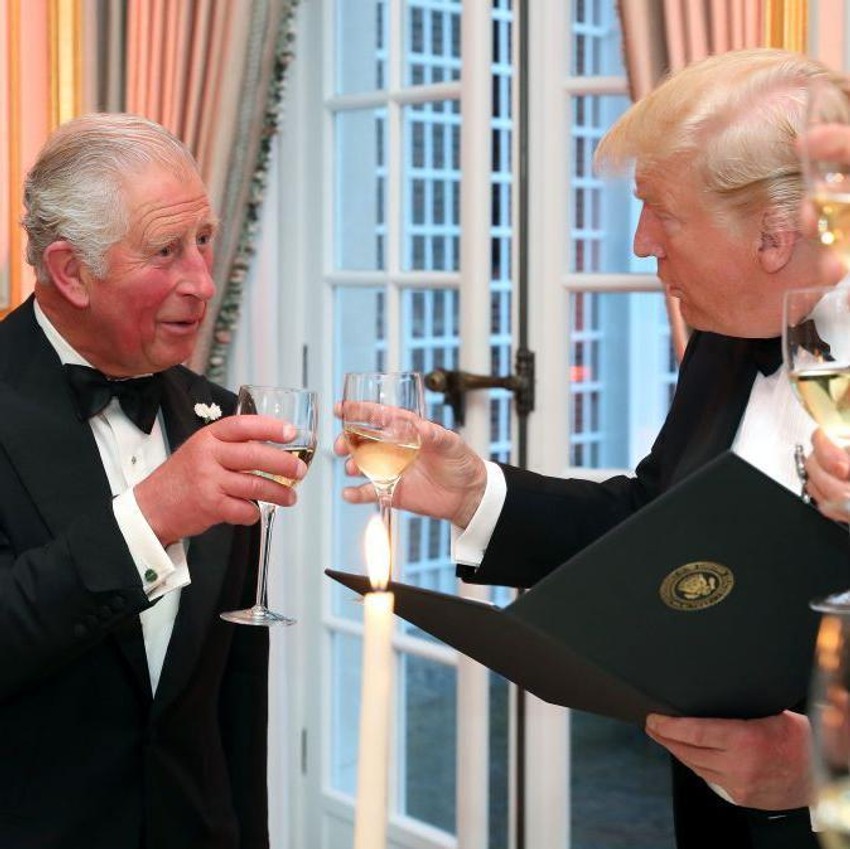 Kada je Tramp ugostio zvanice u Vinfildu ranije, kralj Čarls bio je prisutan umesto njegove majke, kraljice Elizabete Druge | Foto: CHRIS JACKSON/AFP via Getty Images