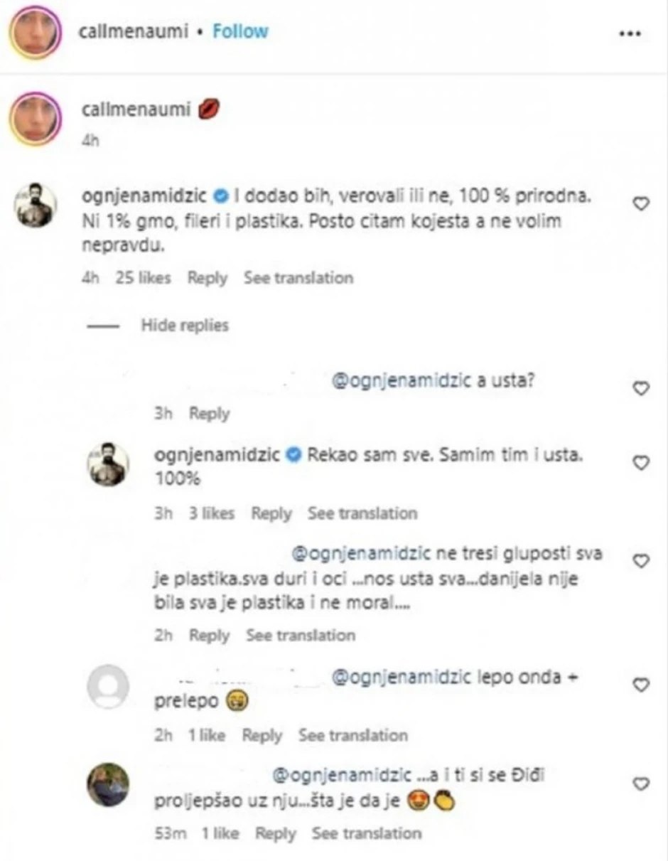 Ognjen Amidžić o komentarima da mu je devojka izoperisana