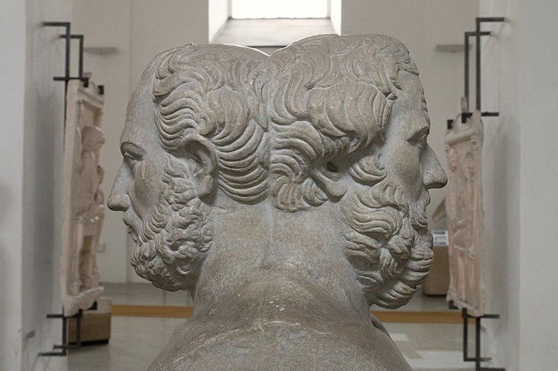 Herma z podwójnym portretem Tukidydesa i Herodota / Fot. Zde/CC BY-SA 4.0