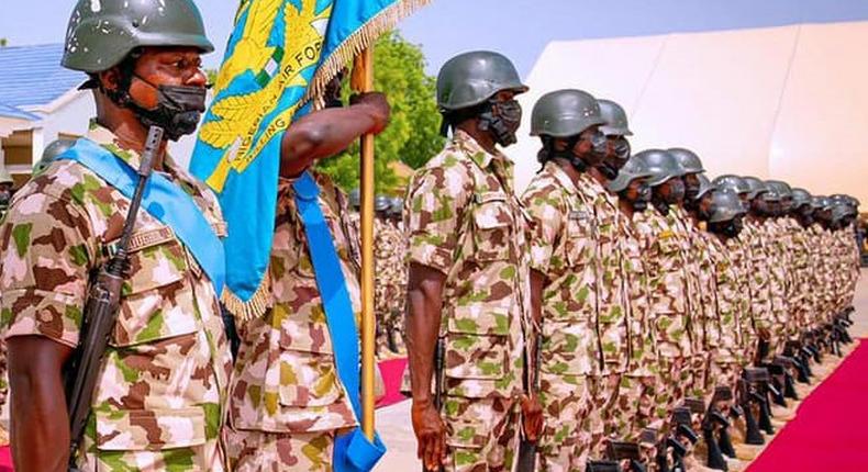 Nigerian Army troops in Borno State [Presidency]
