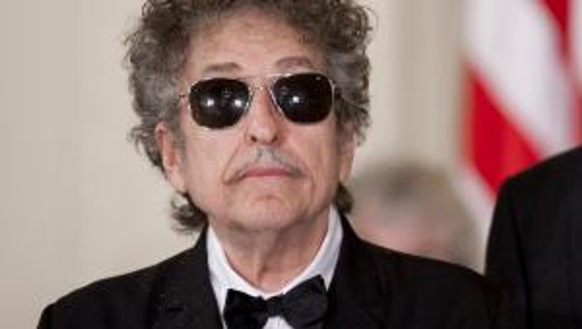 Bob Dylan i Barack Obama po wręczeniu Prezydenckiego Medalu Wolności