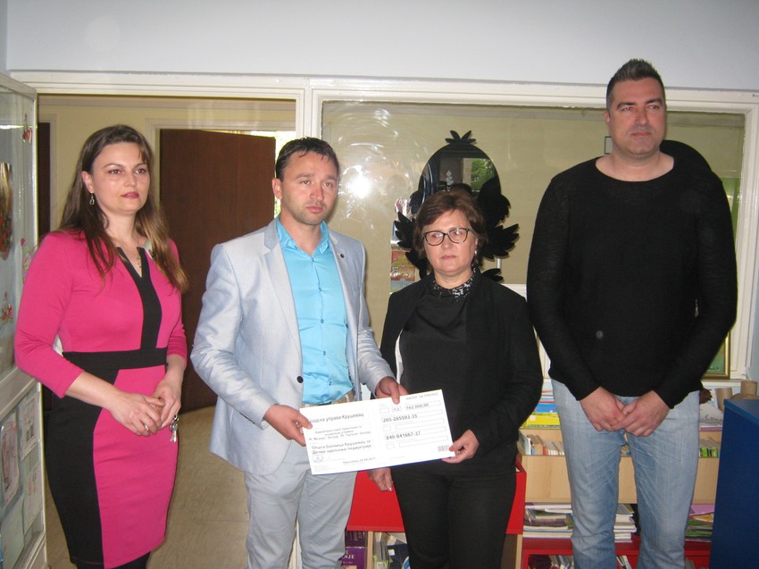 Kruševačkoj bolnici uručen je ček na 162.000 dinara