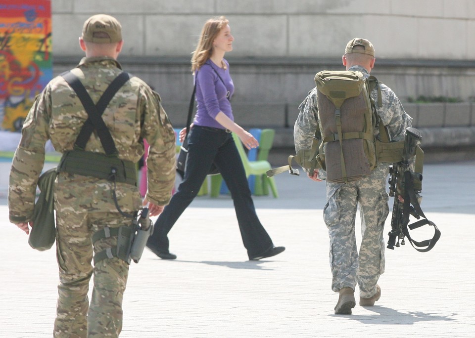 WARSZAWA TRAKT KRÓLEWSKI PRZED WIZYTĄ OBAMY