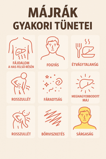 májrák tünetei