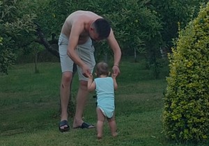 Milan Vasić sa sinom