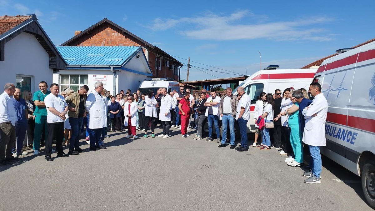 Protest radnika KBC Gračanica