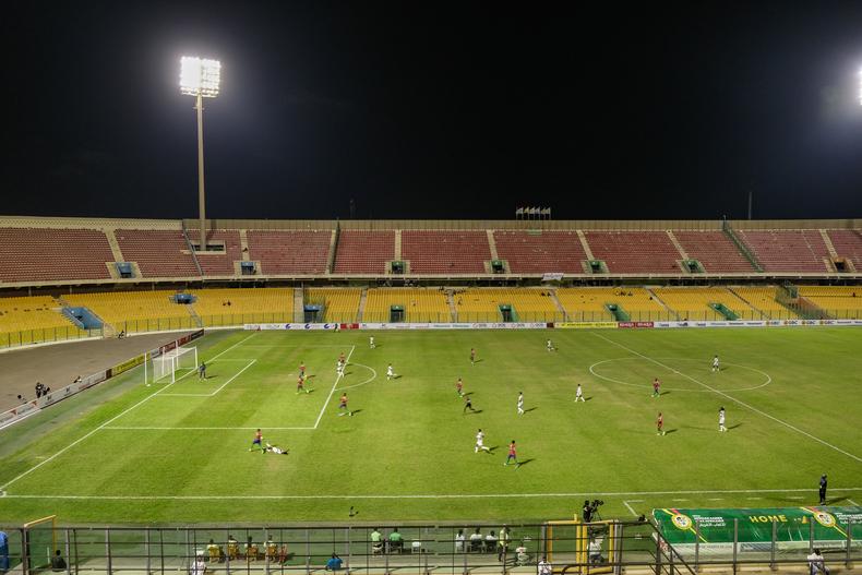 On Friday evening, Gambia and Benin met at the Accra Sports Stadium. A picture by Nicolas Horni showing Benin in attack.